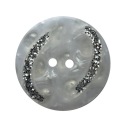 GOMBÍKY KABÁT GOMBÍK 33 mm - BIELY