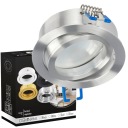 POHYBLIVÉ LED KRUHOVÉ STROPNÉ SVETLO GU10 SILVER EDO