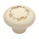 Nábytková kľučka GAMET GP21, mliečny porcelán, vzor 3
