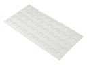 NÁRAZNÍKY SAMOLEPIACE SILIKÓNOVÉ 10x3mm 50ks