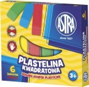 Štvorcová plastelína 6 farieb Astra