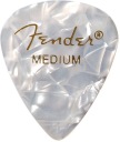 Gitarové trsátko Fender 351 Premium White Moto. Stredná