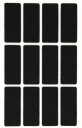 Samolepiace plsti STAROSTLIVOSŤ O PODLAHU 25 x 60 mm ČIERNA