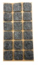 Samolepiace plstené podložky pod štvorcový nábytok – ŠEDÁ 25x25mm