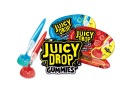 ŠŤAVNÉ KVAPKY GUMMIES OVOCNÉ ŽELÉ S KYSELNÝM GÉLOM V RUŽOVOM BAZOKOVOM CUKROVINE 57G
