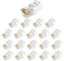 RJ45 PLUG PLUG 8P8C UTP RJ-45 koncovky 20 kusov