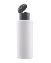 BIELA ​​FĽAŠA HDPE 100ml FLIP TOP MATNÁ ČIERNA