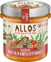 RASTLINNÁ PASTA S VIŠŇOVÝMI paradajkami a arukolou, BEZLEPKOVÁ, BIO 135 g - ALLOS