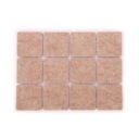 Štvorcové plstené podložky pod nábytok - 25x25 mm