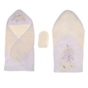Plavky CUTE TOWEL s kapucňou BAVLNA 76 x 76 froté ecru