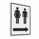 Samolepka so šípkou na WC 15x20