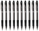 Pentel BK417 čierne výsuvné guľôčkové pero x 10 kusov