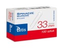 TETIS 33mm okrúhle sponky na papier, 100 kusov