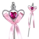 Magic WAND strieborná Ružová AURORA Princess outfit doplnky Sceptre