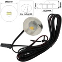 4000K ZAPUSTENÁ NÁBYTKOVÁ LAMPA LED BOD 0,7W 12V
