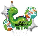 Fóliový balón DINOSAUR fólia HAPPY BIRTHDAY 1-99 narodeninová dekorácia HEL