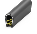 Čierna ochrana hrán EPDM s rozsahom hrúbky 1-4 mm