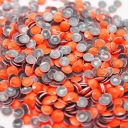 Kovové termo kamienky Neon Orange 4mm 1000