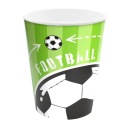 FUTBALOVÉ papierové poháre 220 ml 6 ks na narodeniny fanúšika