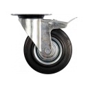 Gumové otočné koliesko s brzdou 75mm 87321 Vorel