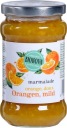 BIO POMARANČOVÁ marmeláda s trstinovým cukrom 40g ovocie / 100g 340g