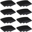 LEGO Bevel Rounded 4x2 čierna 4647286 93606 - 8ks