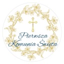 Nálepky PRVÉ SV. PRIJÍMANIE RUČNE VYROBENÉ 48 ks