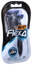Pánske opakovane použiteľné holiace strojčeky 4 BLADES BIC Flex 4 3 ks.
