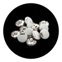 Gombíky 15mm pätka 10ks biele