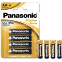 Alkalické batérie Panasonic 4x Alkaline LR6/AA