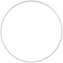 Prsteň lapač snov Biela 20 cm kovová makramé obruč