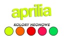 Vysekaná nálepka APRILIA, neónové farby