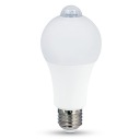 LED ŽIAROVKA SENZOR POHYBU A SÚMRAK PIR A65 E27 10W NEUTR.