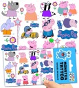 UMÝVAJÚCE DOČASNÉ TETOVANIE PRE DETI DETSKÉ PEPPA PIG ORIGINÁLNE DIZAJNY