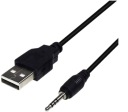 USB KÁBEL AUX NABÍJAČKA USB-A DO KONEKTORA 3,5MM 100CM