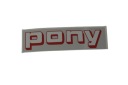 NÁLEPKA NA MOTOR PONY M1 M2 M3 301 PONY ČERVENÁ