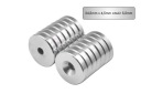 Neodymový magnet 25x5 okrúhly s 5 mm otvorom silný