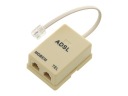 DVOJITÝ ADSL FILTER 2-portový RJ11 PRE MODEM TELEFÓNU