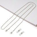 Strieborná retiazka na okuliare Snake 1 mm kov