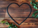 Prsteň lapač snov BLACK HEART Macrame 30x28cm