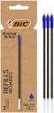 BIC CRISTAL RE'NEW BALLPOINT INK BLUE SET x3