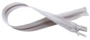 40 cm krytý špirálový zips, nerozoberateľný, svetlo popolavá šedá