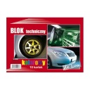 ŠKOLSKÝ TECHNICKÝ BLOK A4 10 FAREBNÝ LIST