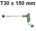 Kľúč TORX T30, TX30 s rukoväťou Jonnesway H10MT30150