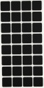 Samolepiace plsti STAROSTLIVOSŤ O PODLAHU 25 x 25 mm ČIERNA