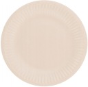 Svetloružové papierové taniere 18 cm 6 ks.