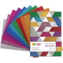 Trblietavý blok A4 10col dekoratívny papier listy 150g trblietky Happy Color