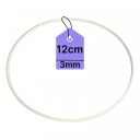 KOVOVÝ Prsteň PRE LAVAČOV SNÍV Prsteň MACRAME BIELY 12CM