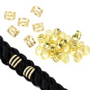 CLAMP BEADS BRIDGE DREADS GOLD 30 ks NA SYNTETICKÉ VLASY
