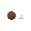 Hladký gombík ANTIQUE s cvokmi 14MM 1508